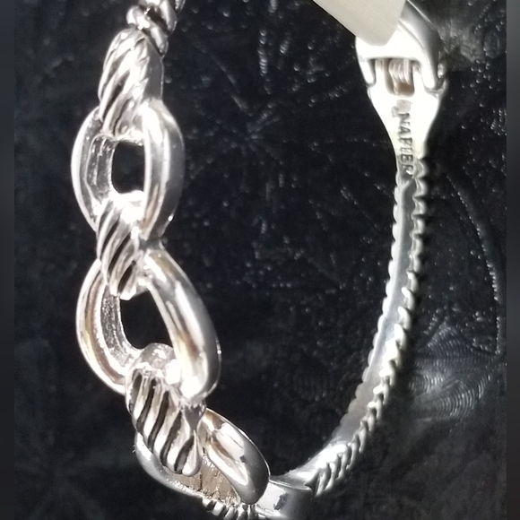 Vintage Napier Womens Silver Tone Princess Diana Style Wedding Bracelet Mom Gift - Picture 6 of 6